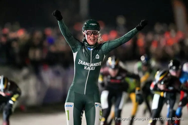 Maaike Verweij en Gary Hekman winnaars op natuurijs